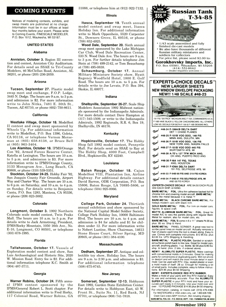 FineScale Modeler 1992-11 (Vol10-07)